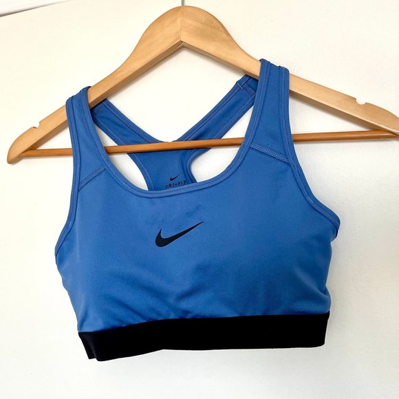 Nike Blue Classic Padded Dri-FIT Sports Bra - Picture 6 of 6